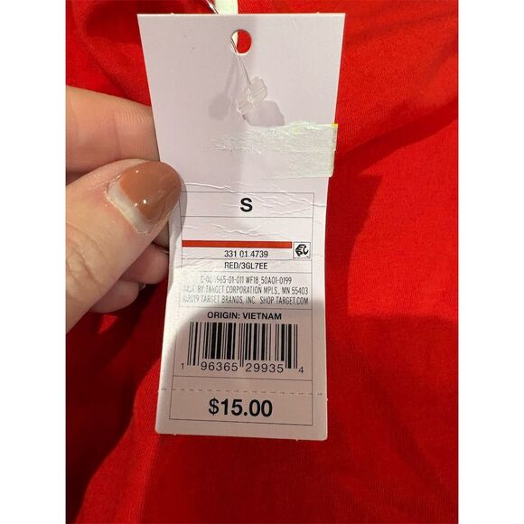 *3/$15 Wild Fable Women's Red Striped Bodysuit Size S Casual Spring Top - Picture 5 of 7